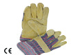 Gloves leather/cotton